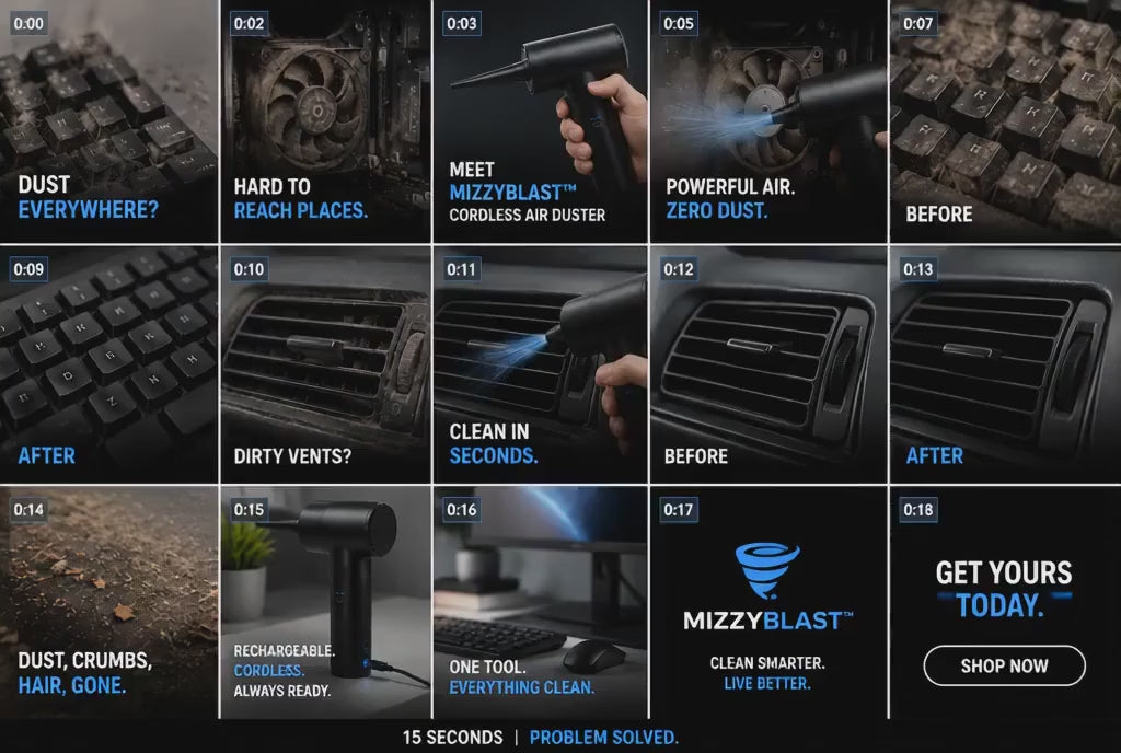 MizzyBlast™ Cordless Air Duster!
